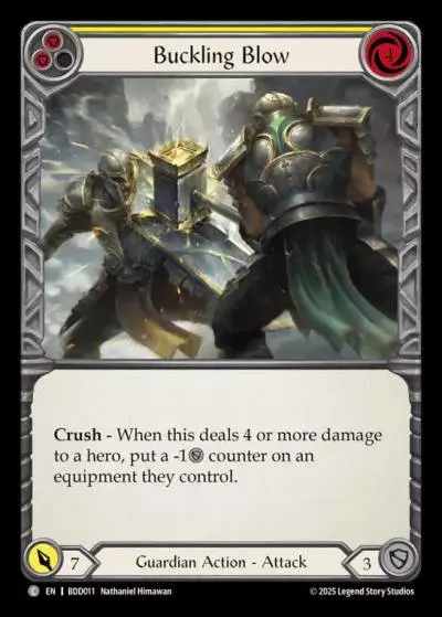 Buckling Blow YELLOW BDD011 - Bravo Demo Deck - Flesh and blood card