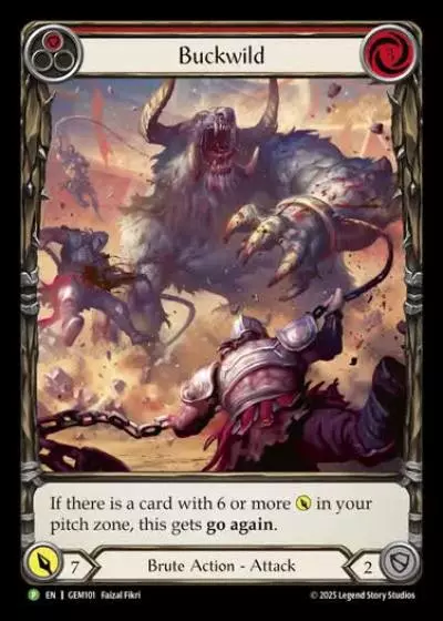Buckwild GEM101 - GEM - Pack 3 - Flesh and blood card