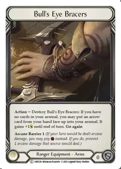 Bull's Eye Bracers 1HP226 - History Pack 1 - Flesh and blood card