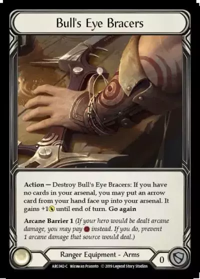 Bull's Eye Bracers ARC042 - Arcane Rising - Flesh and blood card
