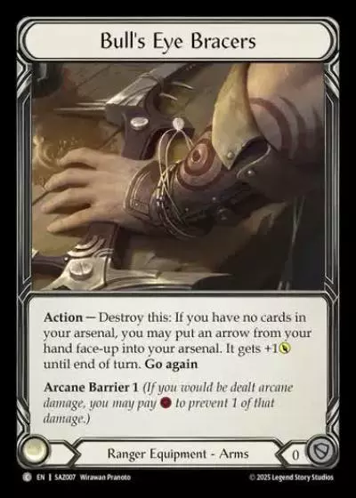 Bull's Eye Bracers SAZ007 - Silver Age Chapter 2 - Azalea - Flesh and blood card
