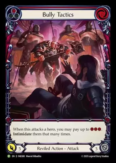 Bully Tactics RED FAB380-CF - Calling - Super Slam - Flesh and blood card