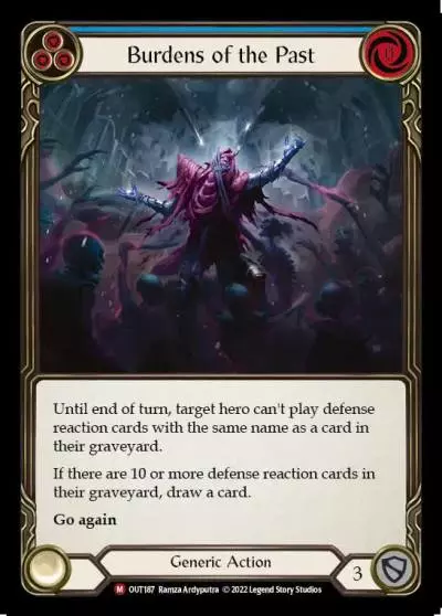 Burdens of the Past BLUE OUT187 - Outsiders - Flesh and blood card