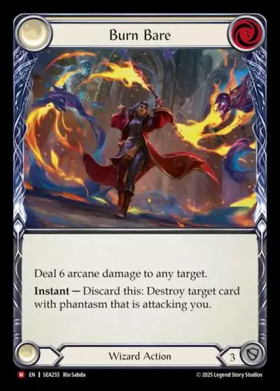 Burn Bare SEA255 - High Seas - Flesh and blood card