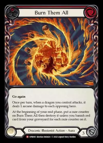 Burn Them All RED UPR005 - Uprising - Flesh and blood card