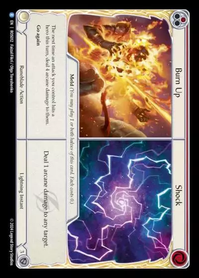 Burn Up||Shock RED ROS012 - Rosetta - Flesh and blood card