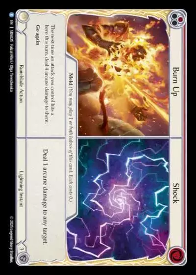 Burn Up||Shock SBA025 - Silver Age Chapter 3 - Briar - Flesh and blood card