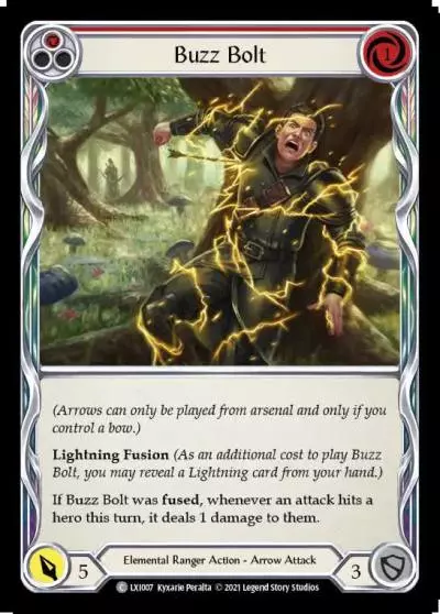 Buzz Bolt RED LXI007 - Lexi - Blitz Deck - Flesh and blood card