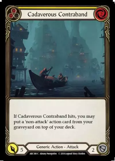 Cadaverous Contraband YELLOW ARC180 - Arcane Rising - Flesh and blood card