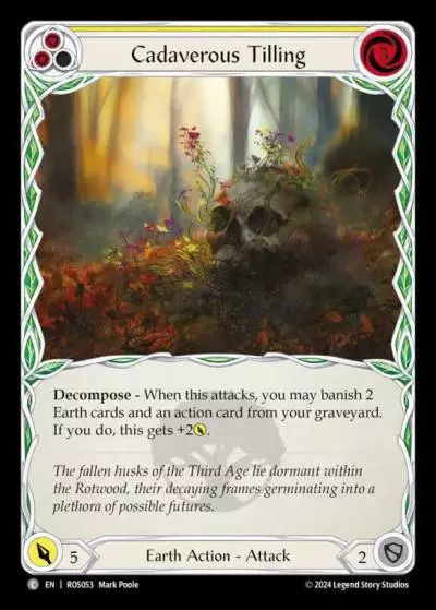 Cadaverous Tilling YELLOW ROS053 - Rosetta - Flesh and blood card