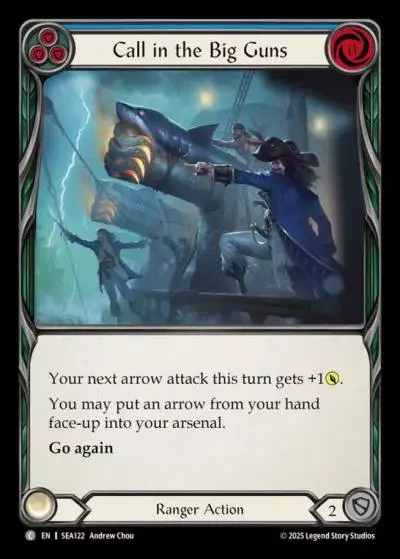 Call in the Big Guns BLUE SEA122 - High Seas - Flesh and blood card