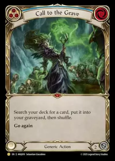 Call to the Grave ANQ019 - Compendium of Rathe - Antiquity Pack - Flesh and blood card