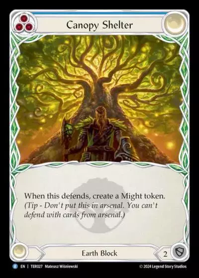 Canopy Shelter BLUE TER027 - 1st Strike - Terra - Flesh and blood card