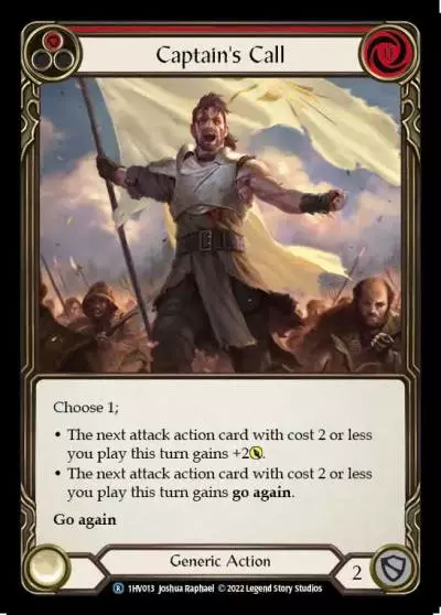 Captain's Call RED 1HV013 - Viserai - Blitz Deck - Flesh and blood card