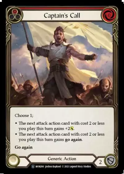 Captain's Call RED U-MON260-RF - Monarch - Unlimited - Flesh and blood card