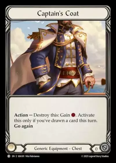 Captain's Coat SEA181 - High Seas - Flesh and blood card
