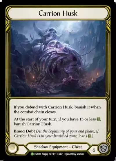Carrion Husk FAB018-GF - Premier Organized Play - Monarch - Flesh and blood card