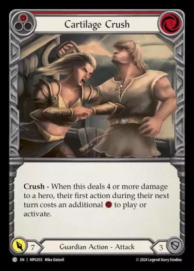 Cartilage Crush RED MPG055 - Mastery Pack Guardian - Flesh and blood card