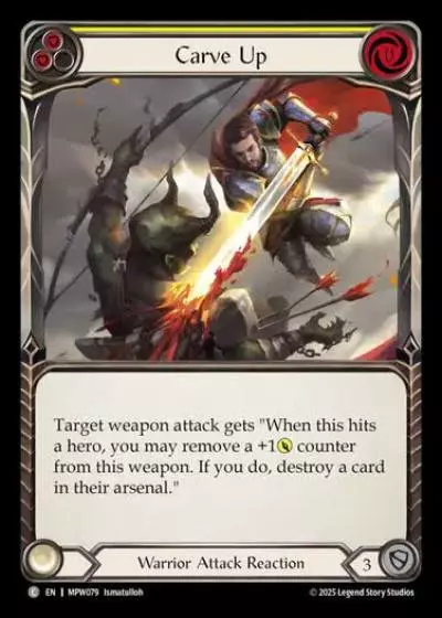 Carve Up MPW079 - Mastery Pack Warrior - Flesh and blood card