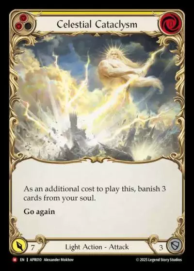 Celestial Cataclysm YELLOW APR010 - Armory Deck Legends - Prism Sculptor of Arc Light - Flesh and blood card