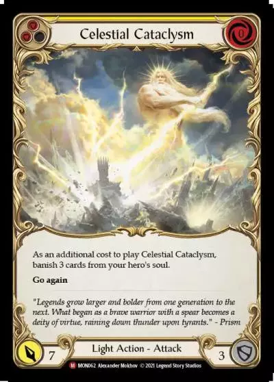 Celestial Cataclysm YELLOW MON062 - Monarch - Flesh and blood card