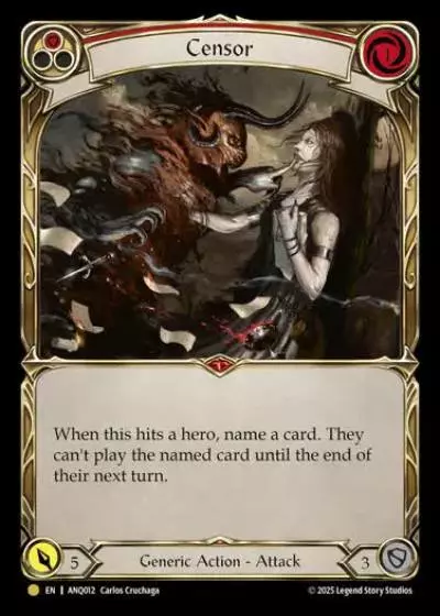 Censor ANQ012 - Compendium of Rathe - Antiquity Pack - Flesh and blood card