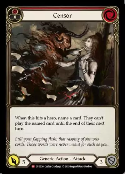 Censor RED DTD226 - Dusk till Dawn - Flesh and blood card