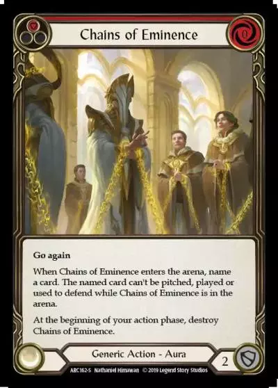 Chains of Eminence RED ARC162 - Arcane Rising - Flesh and blood card