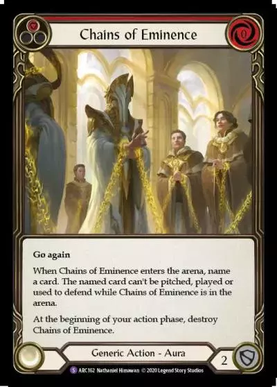 Chains of Eminence RED U-ARC162-RF - Arcane Rising - Unlimited - Flesh and blood card