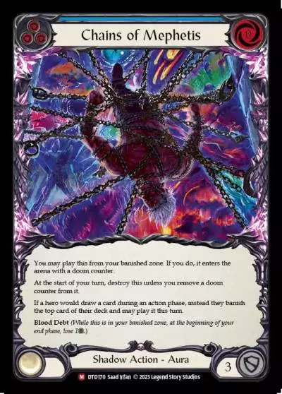 Chains of Mephetis BLUE DTD170 - Dusk till Dawn - Flesh and blood card