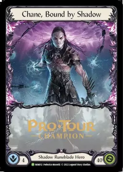 Chane, Bound by Shadow WIN012-CF - Pro Tour Champion Cards - Flesh and blood card