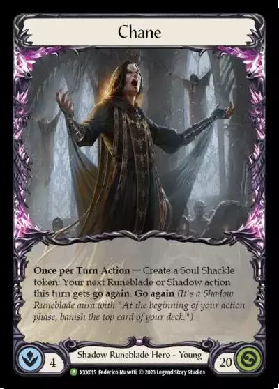 Chane XXX015 - Organized Play Support - Monarch Limited 2023 - Flesh and blood card