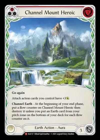 Channel Mount Heroic RED ELE117 - Tales of Aria - Flesh and blood card