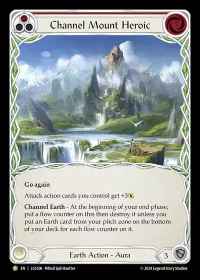 Channel Mount Heroic RED LGS306-CF - Skirmish - Season 9 - Flesh and blood card