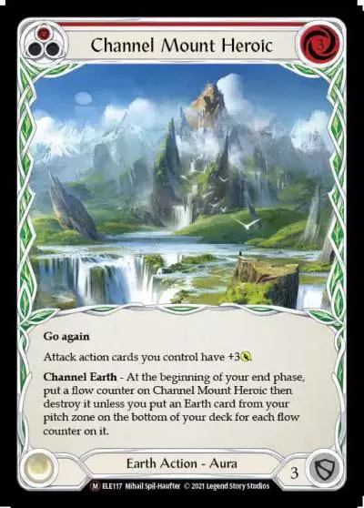 Channel Mount Heroic RED U-ELE117-RF - Tales of Aria - Unlimited - Flesh and blood card