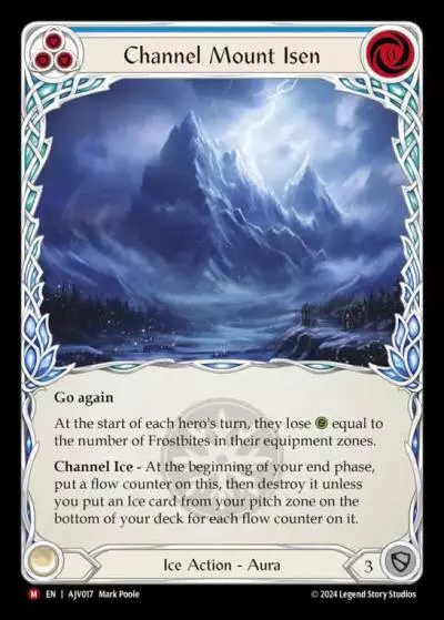 Channel Mount Isen BLUE AJV017 - Armory Deck Origins - Jarl Vetreiði - Flesh and blood card
