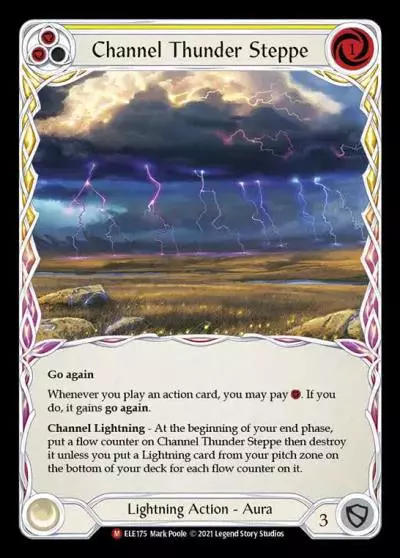Channel Thunder Steppe YELLOW ELE175 - Tales of Aria - Flesh and blood card