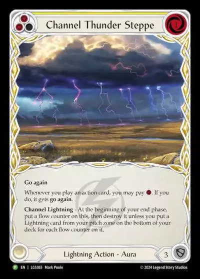 Channel Thunder Steppe YELLOW LGS365-CF - Skirmish - Season 10 - Flesh and blood card