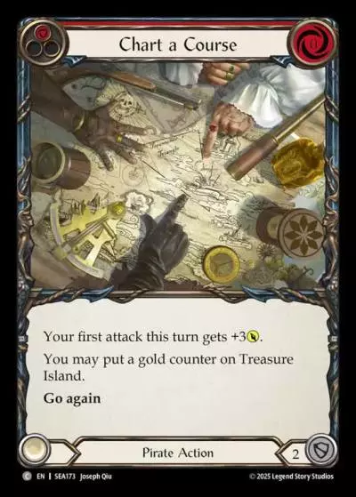 Chart a Course RED SEA173 - High Seas - Flesh and blood card