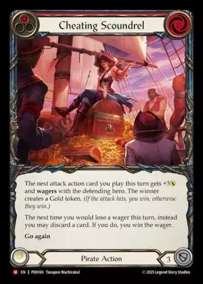 Cheating Scoundrel PEN169 - Compendium of Rathe - Flesh and blood card