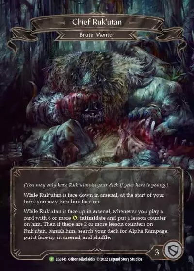 Chief Ruk'utan LGS145-RF - Armory - Evergreen - Flesh and blood card