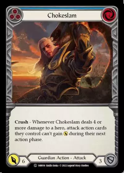 Chokeslam BLUE 1HB016 - Bravo - Blitz Deck - Flesh and blood card