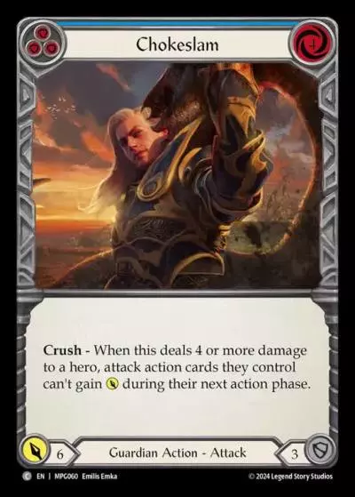 Chokeslam BLUE MPG060 - Mastery Pack Guardian - Flesh and blood card