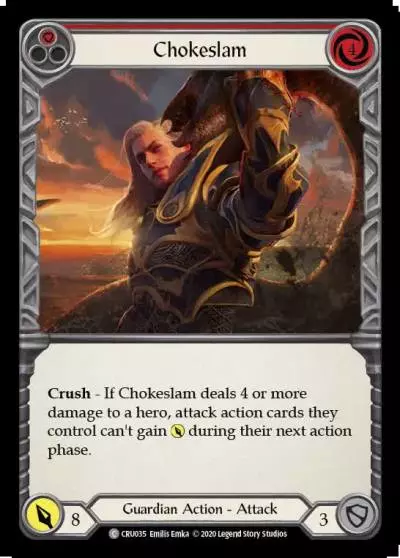 Chokeslam RED CRU035 - Crucible of War - Flesh and blood card