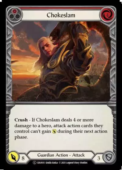 Chokeslam RED U-CRU035-RF - Crucible of War - Unlimited - Flesh and blood card
