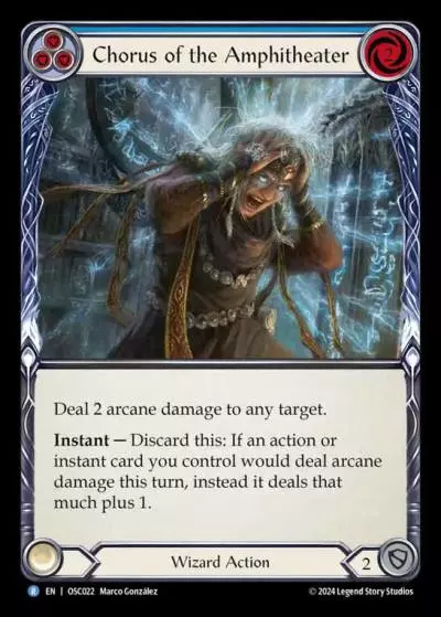 Chorus of the Amphitheater BLUE OSC022 - Rosetta Blitz Deck - Oscilio - Flesh and blood card