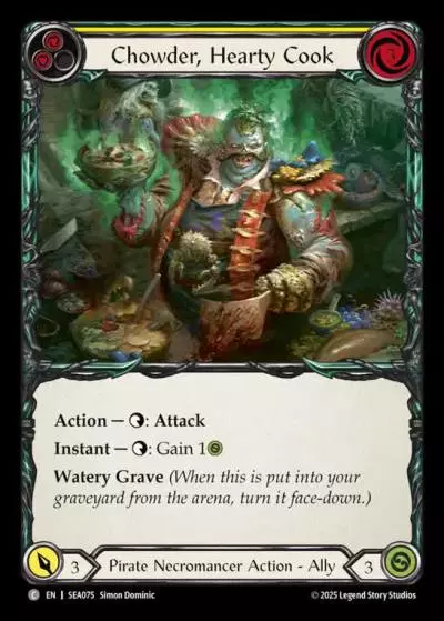 Chowder, Hearty Cook YELLOW SEA075 - High Seas - Flesh and blood card