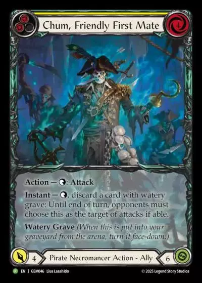 Chum, Friendly First Mate YELLOW GEM046-RF - GEM - Pack 2 - Flesh and blood card