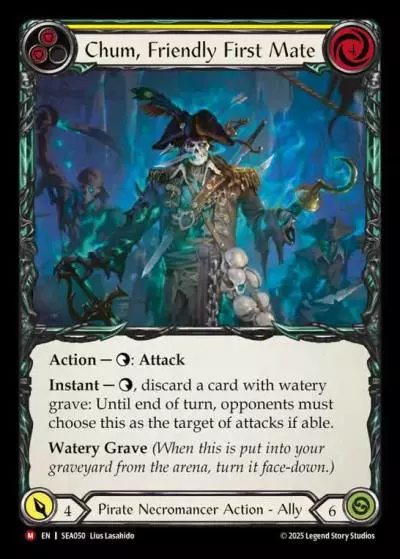 Chum, Friendly First Mate YELLOW SEA050 - High Seas - Flesh and blood card
