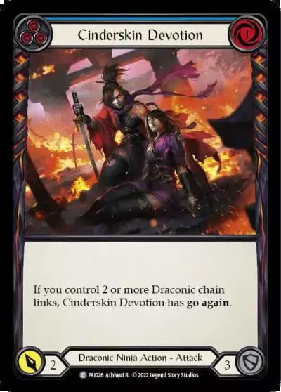 Cinderskin Devotion BLUE FAI026 - Fai - Blitz Deck - Flesh and blood card